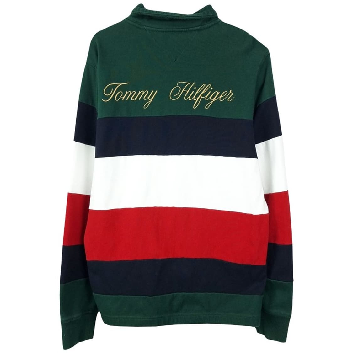 [타미힐피거] 로고 패치 스트라이프 하프집업 반집업 맨투맨 M19774 상품이미지3