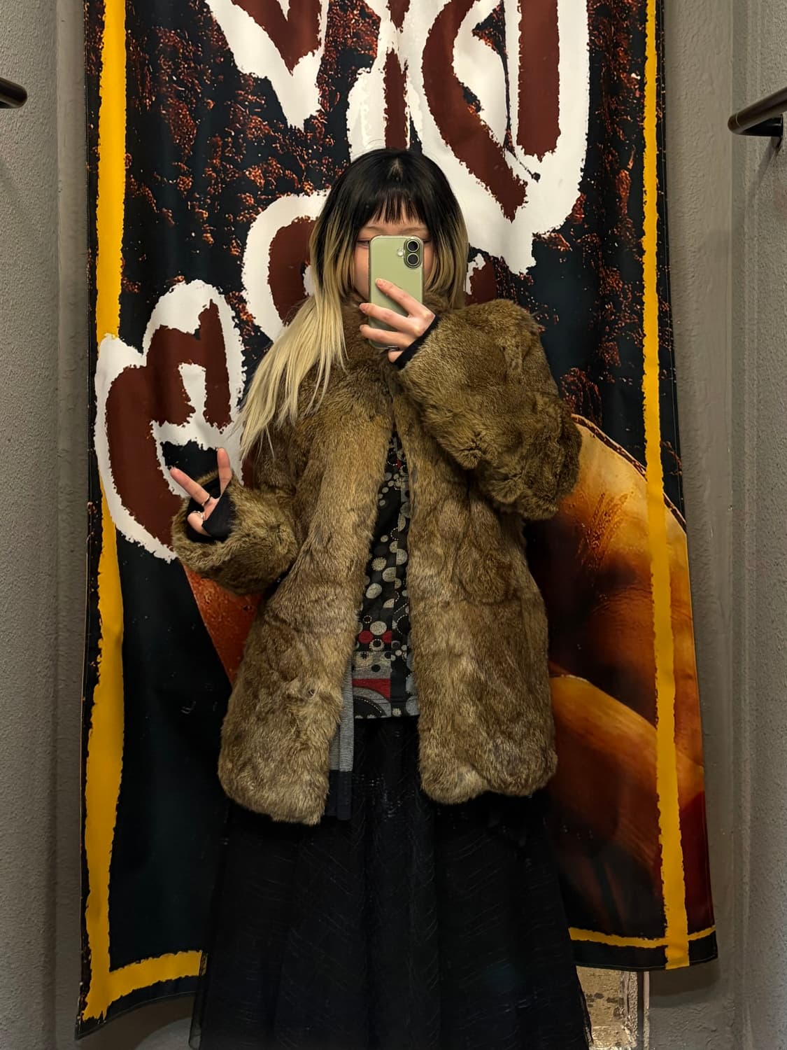 빈티지 래빗 퍼자켓 상품이미지1