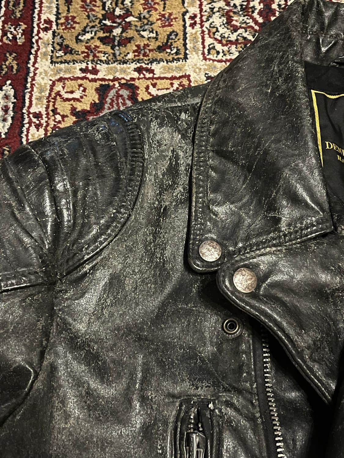 랄프로렌 데님앤서플라이 왁스드 코튼 바이커 자켓 상품이미지3