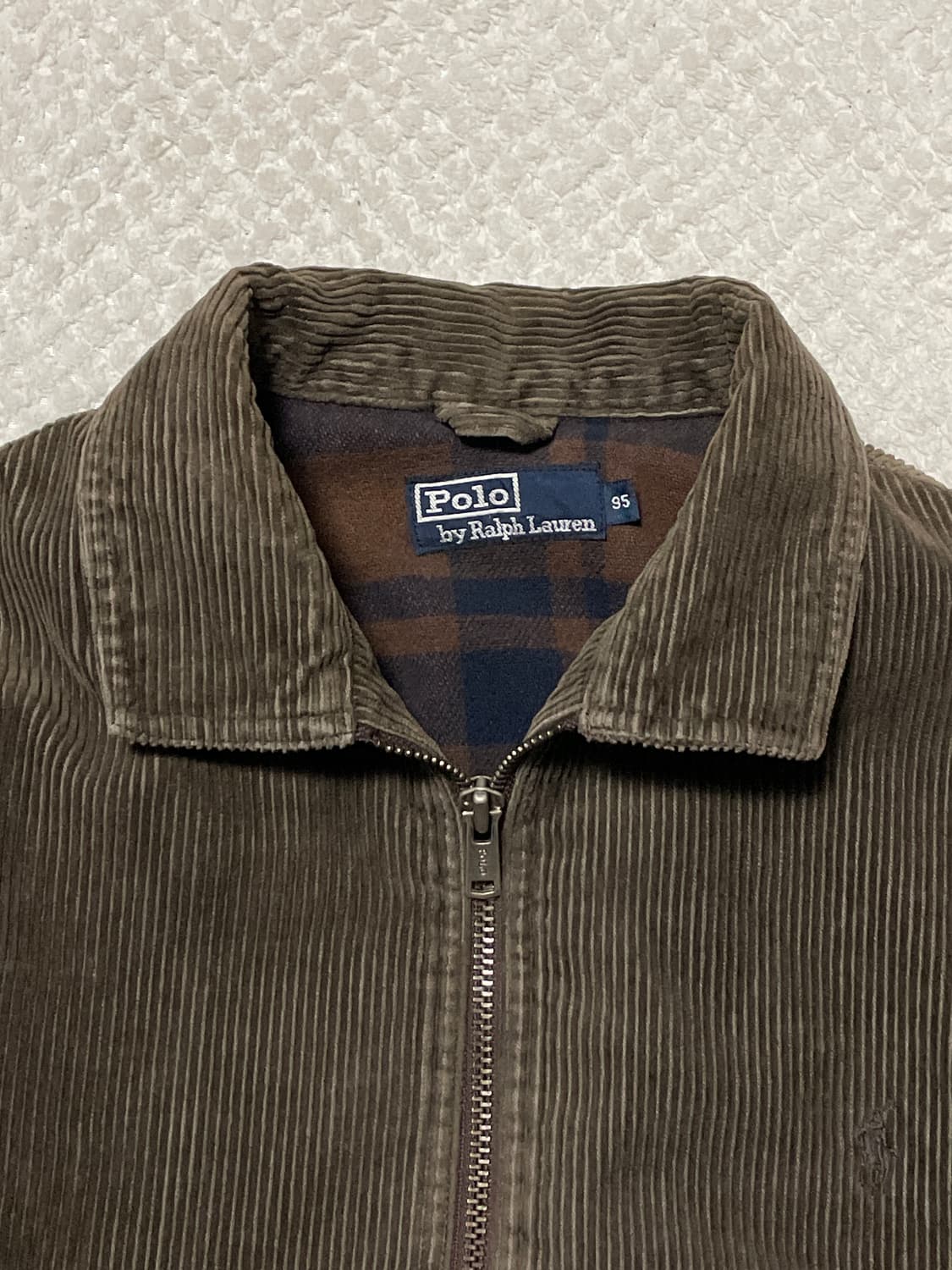 폴로 랄프로렌 90s 포니로고 코듀로이 자켓 브라운(클리닝O) 상품이미지4