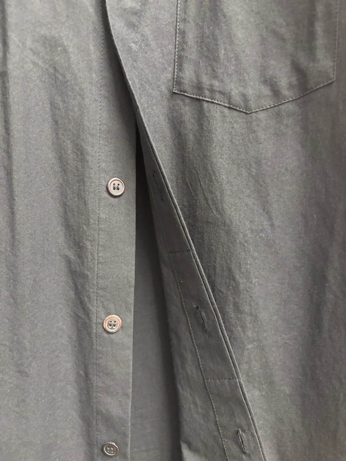 요지 야마모토 블랙 셔츠 상품이미지3