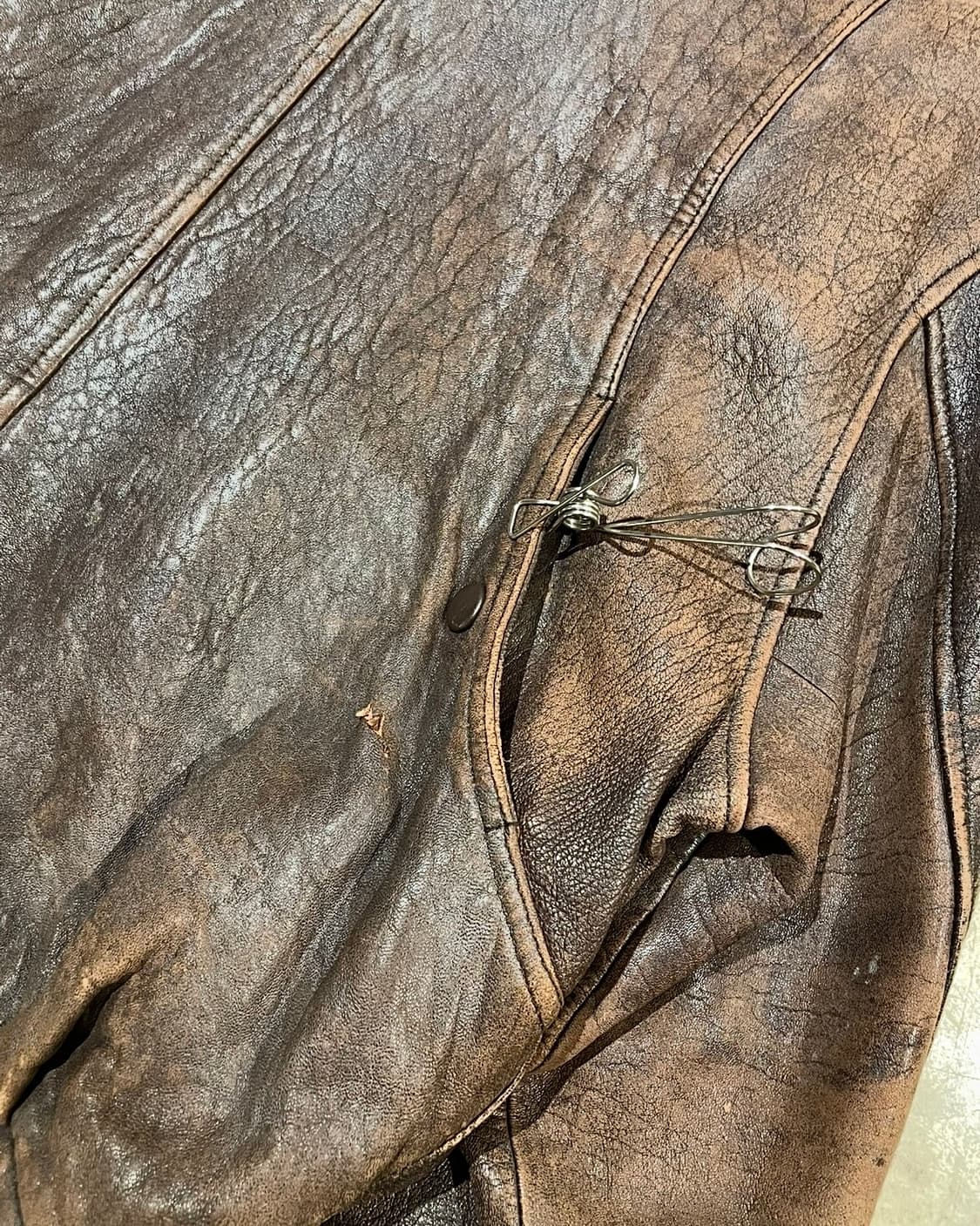 바츠 램스킨 봄버 타입 자켓 상품이미지8