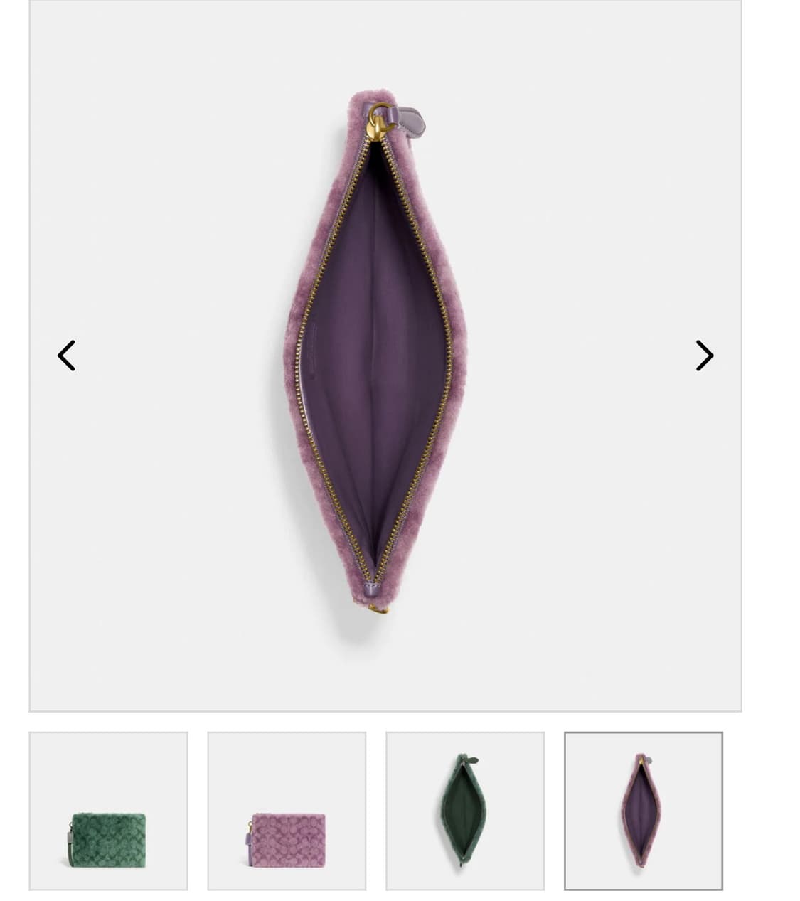 코치 시그니처 시어링 파우치 새상품 상품이미지3