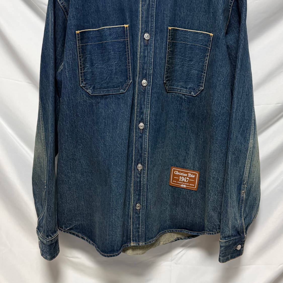 [S+급/42] 디올 1947 레더패치 데님 청자켓 상품이미지3