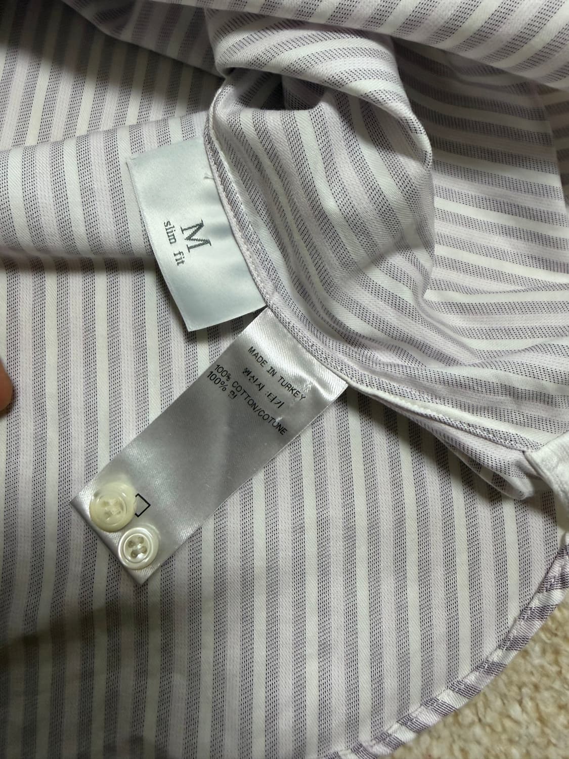 Ermenegildo Zegna 에르메네질도 제냐 스트라이프 드레스 셔츠 상품이미지8