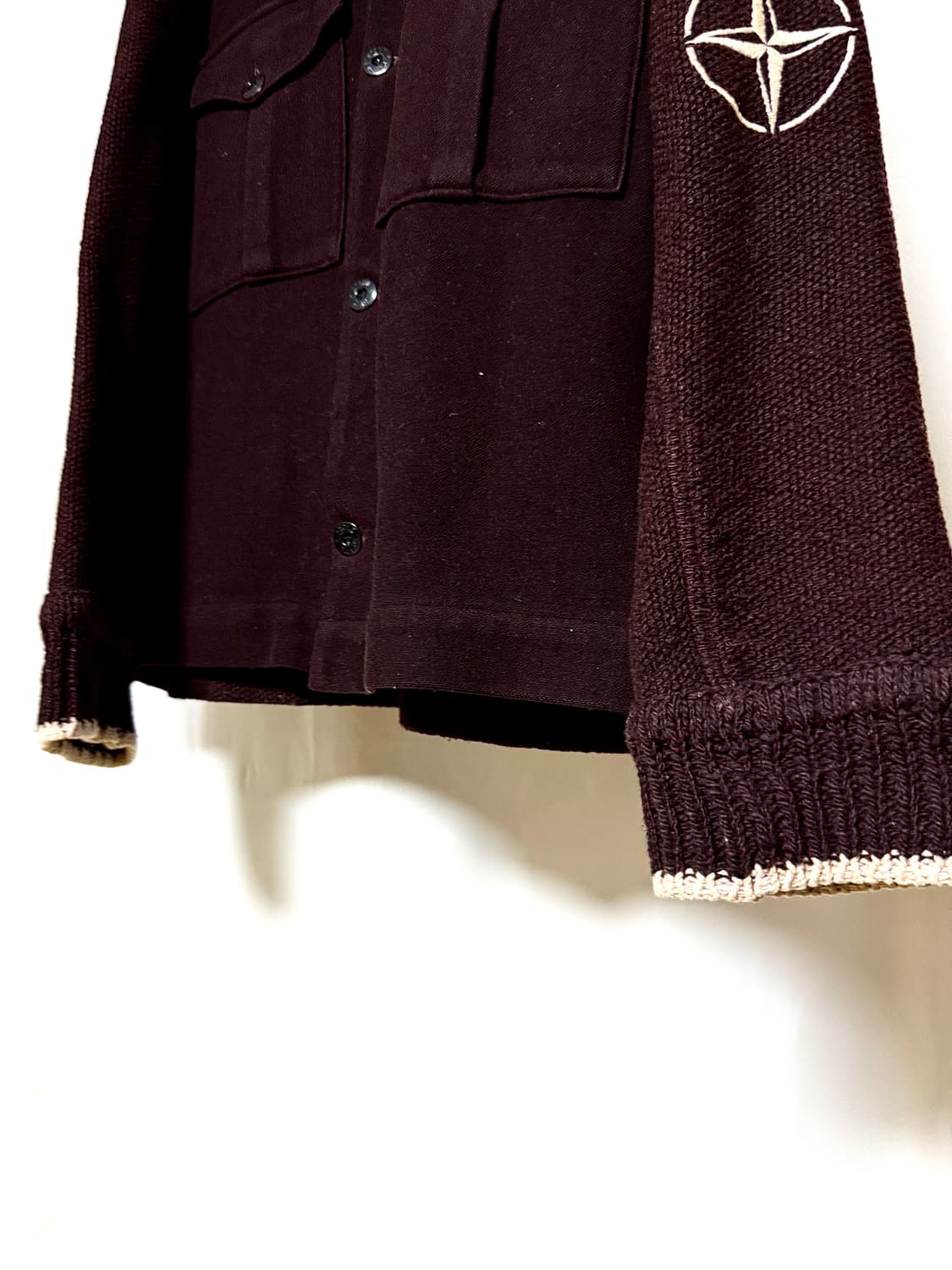 스톤아일랜드 03s 90s 시그니처 로고 니팅 트러커자켓 상품이미지4