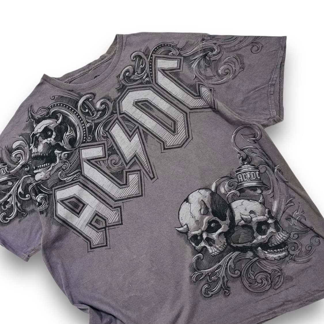 AC/DC 호러 페이스 뱀파이어 밴드 반팔 티셔츠 상품이미지2