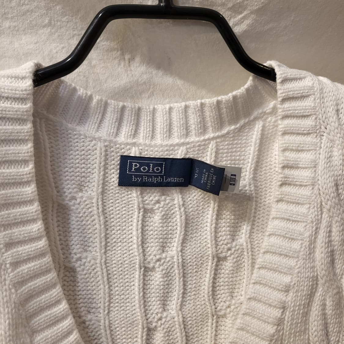 폴로 랄프로렌 케이블 니트 베스트 큐알인증 상품이미지2