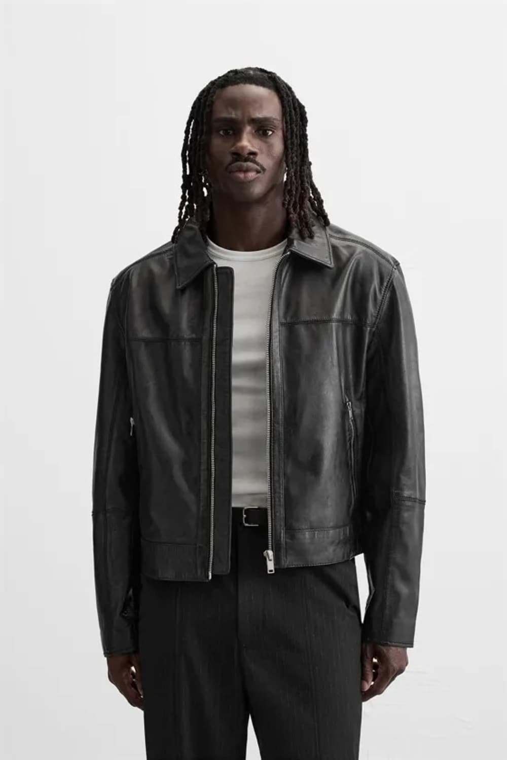 자라 리얼 레더 박시핏 가죽 자켓 상품이미지1