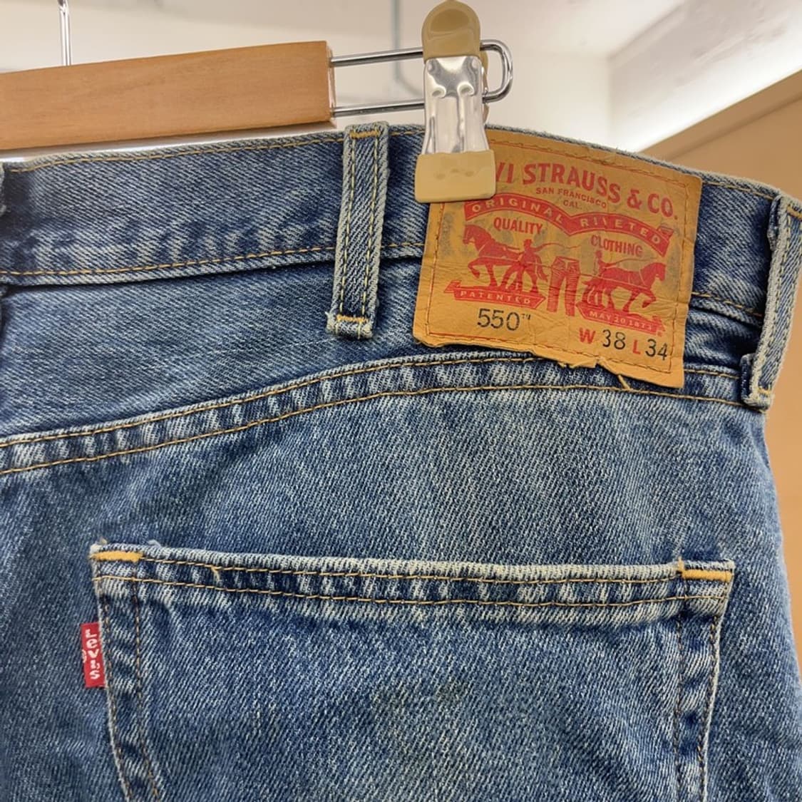 리바이스 550 빈티지무드 워싱 빅사이즈 데님팬츠 38인치C08549 상품이미지5