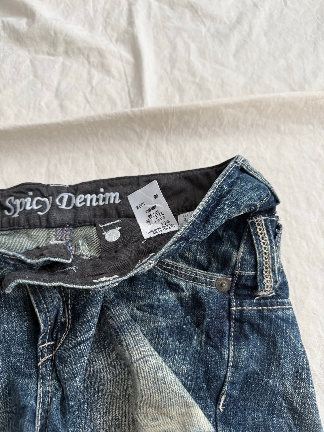 Y2k 데님 숏팬츠 상품이미지7