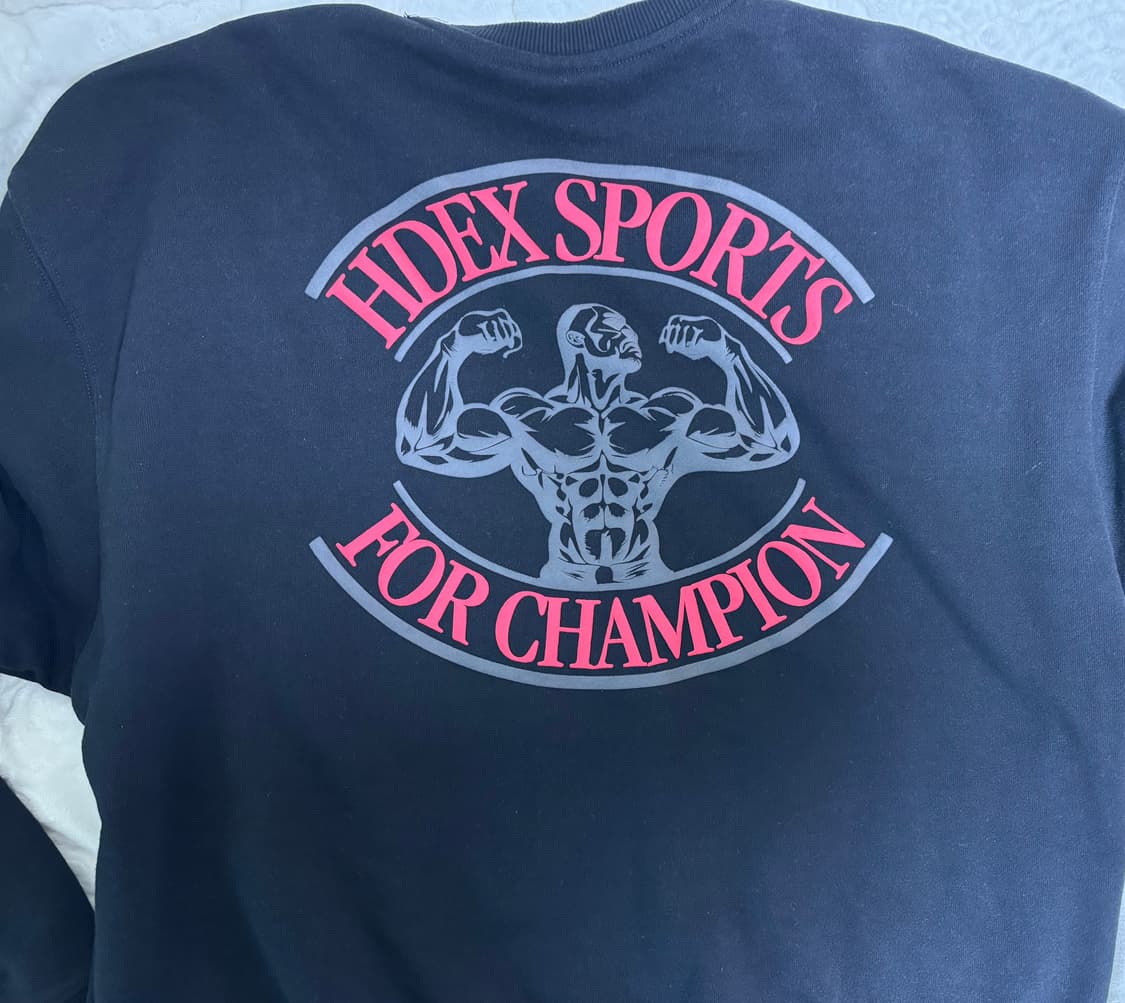 HDEX 블랙 맨투맨 L 상품이미지2