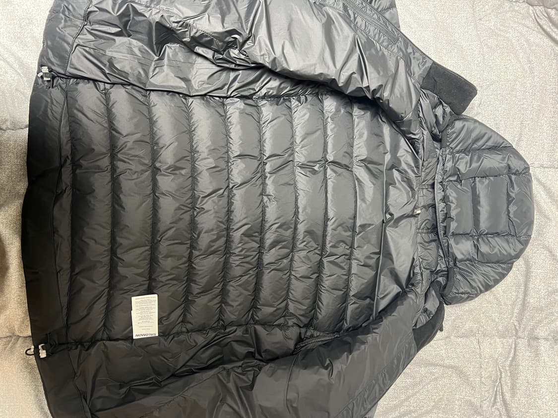 살로몬 엑스퓨즈 후드 다운 자켓 블랙 W 상품이미지4