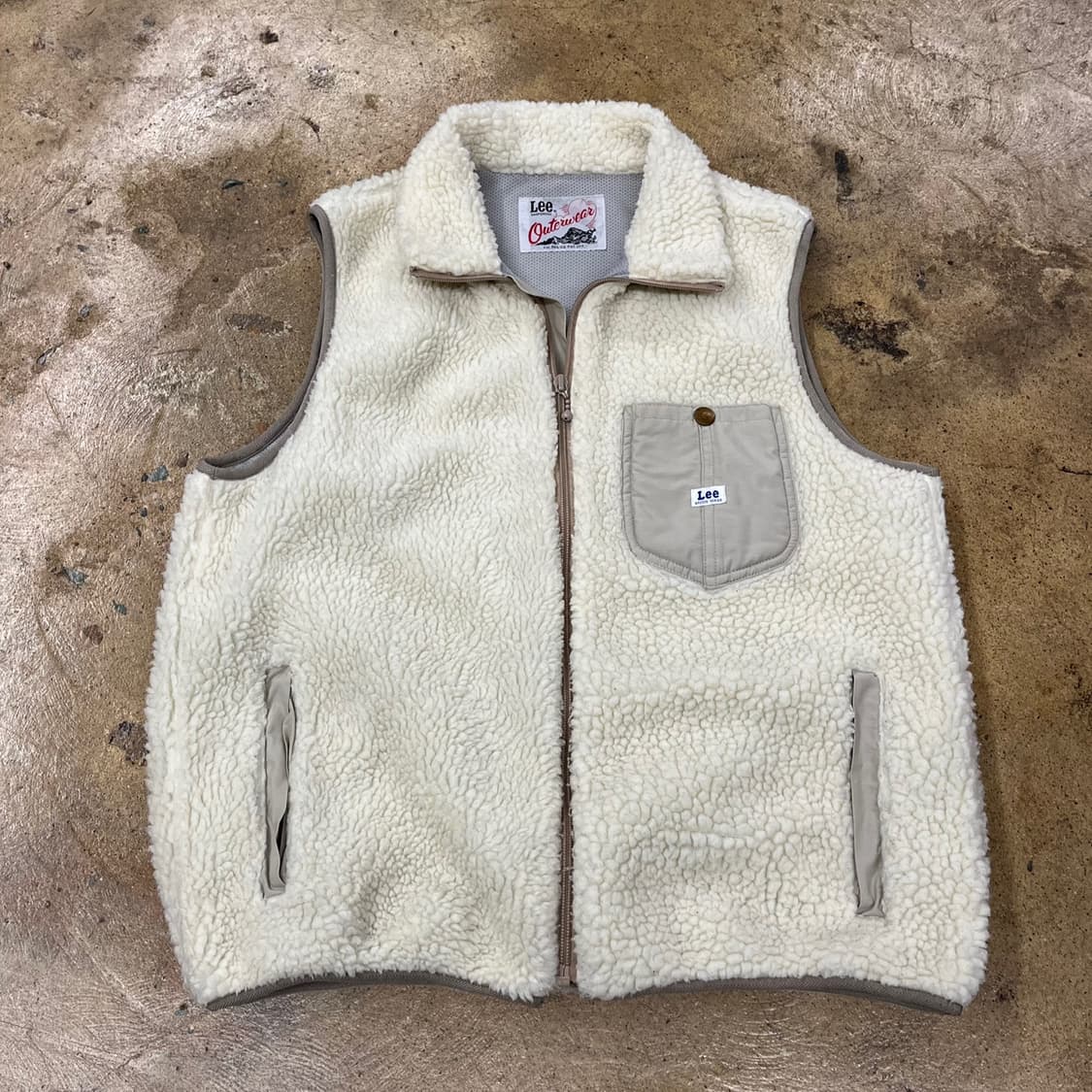 리 양털 후리스 조끼 상품이미지2