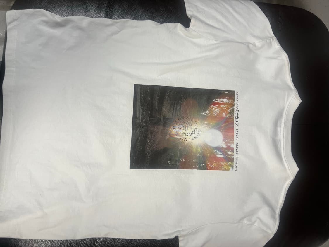 United Athle 흰색 그래픽 반팔티 L 상품이미지3