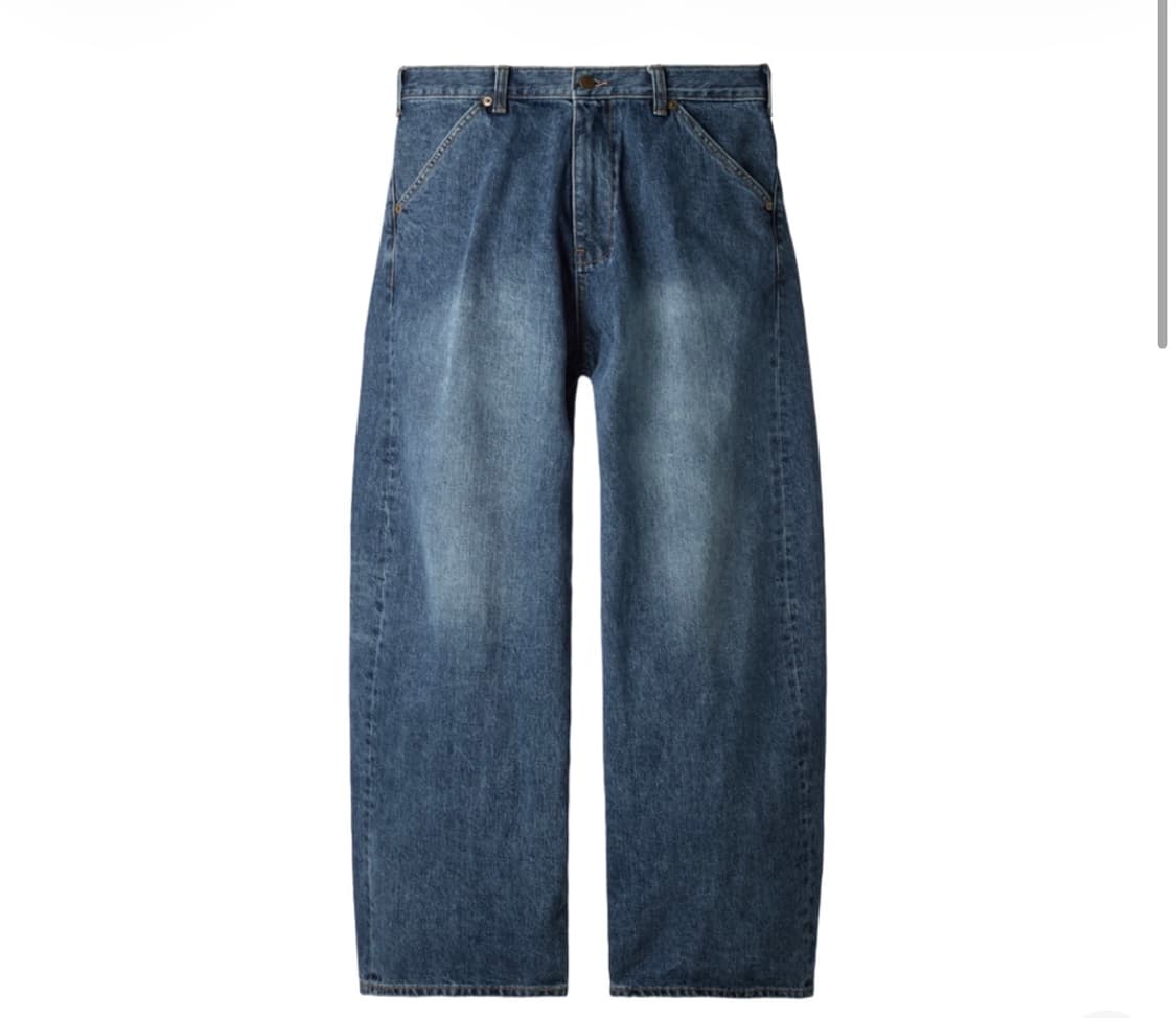 해칭룸 와이드 커브드 진 상품이미지1