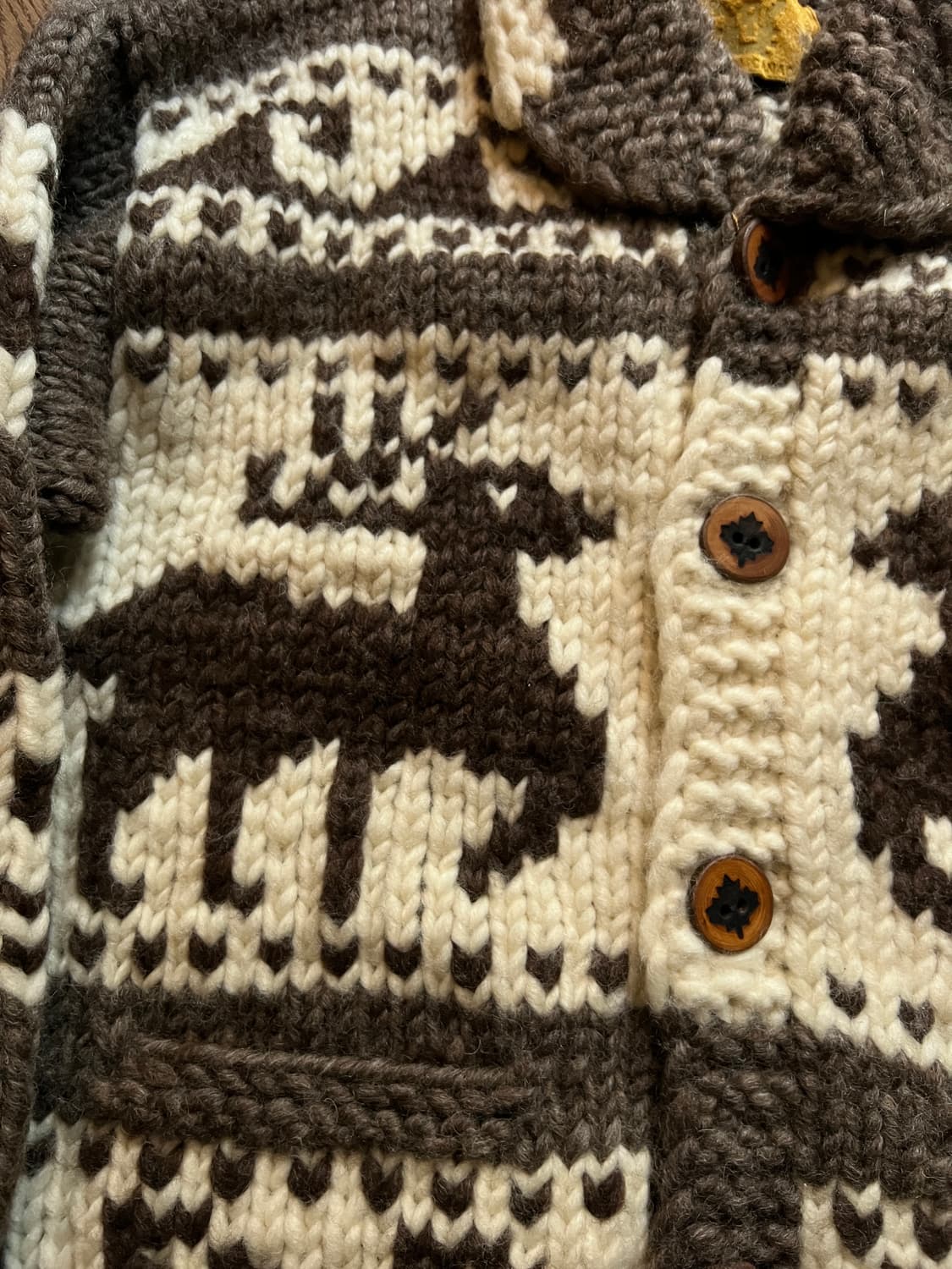 [L]오리지널 데드스탁 캐나디안 순록 패턴 코위찬 상품이미지4