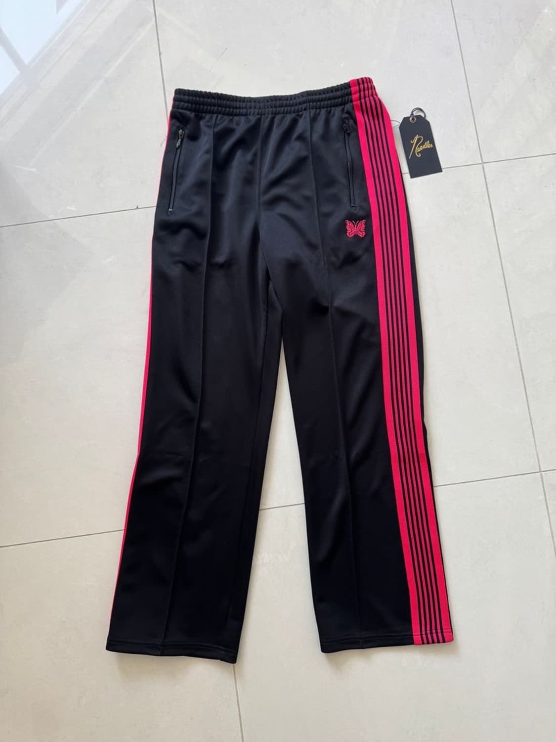 니들스 스트레이트 팬츠 m사이즈 black/red 상품이미지6