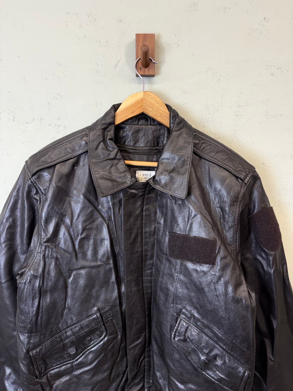 국군 조종사 리얼레더 자켓 상품이미지5