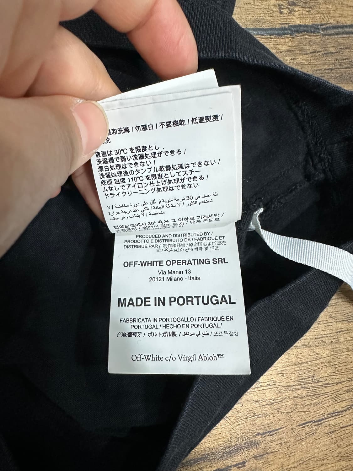오프화이트 그라데이션 애로우 반팔티 M 오버핏 정품 상품이미지9