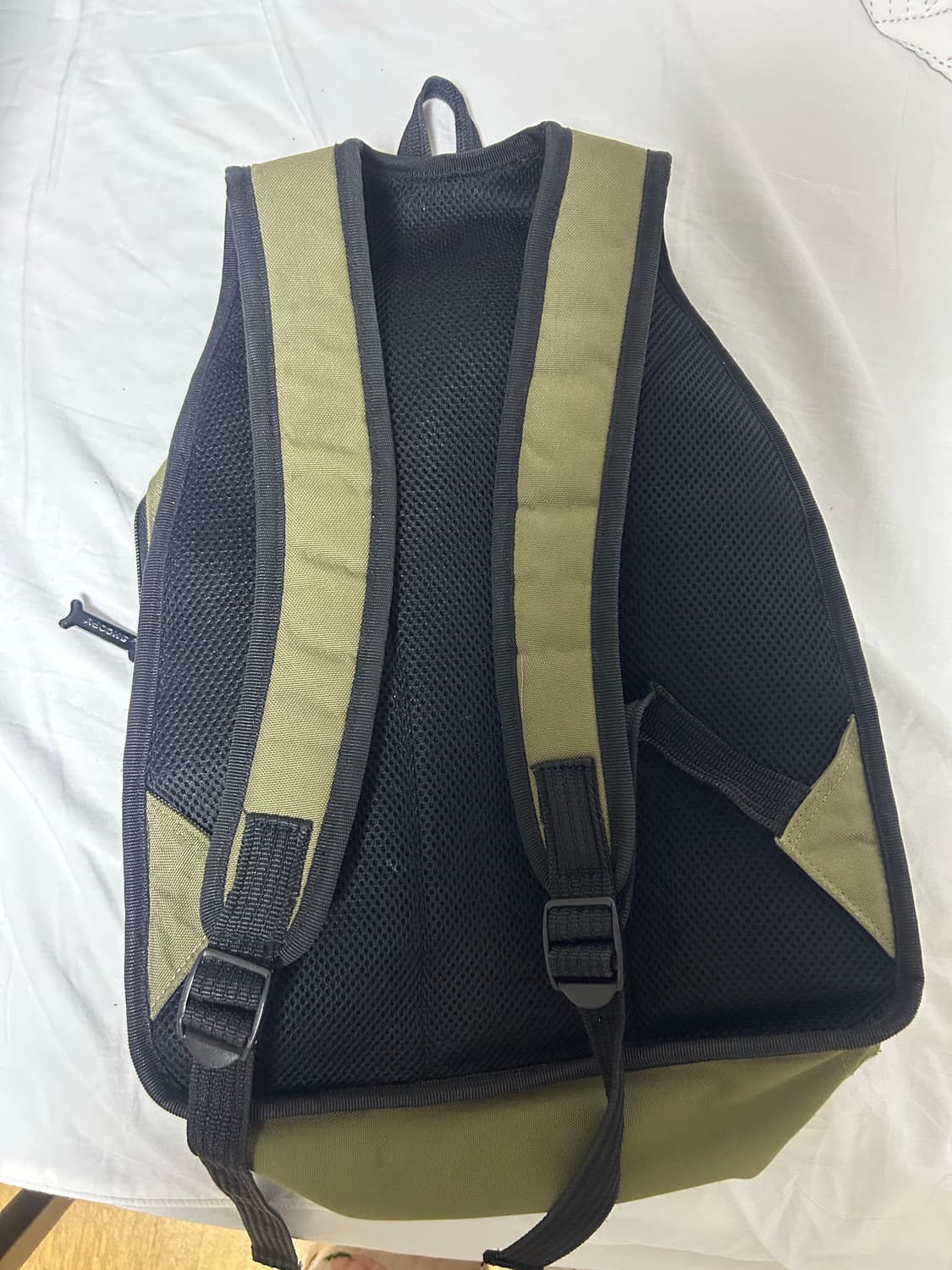 스누피 카키 빈티지 백팩 상품이미지3