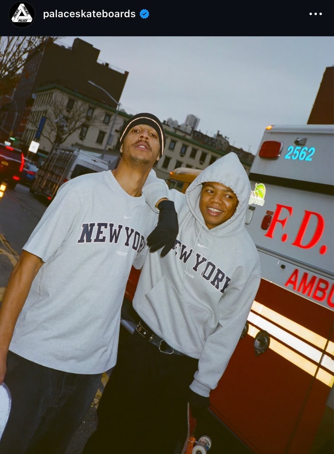 [XL] 팔라스 x 나이키 뉴욕 익스클루시브 티셔츠 그레이 상품이미지2