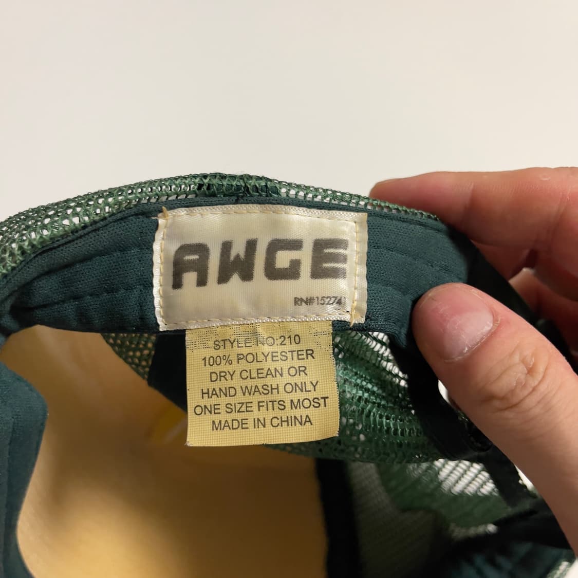 awge 퍼스트 초판 버젼 메쉬캡 상품이미지2