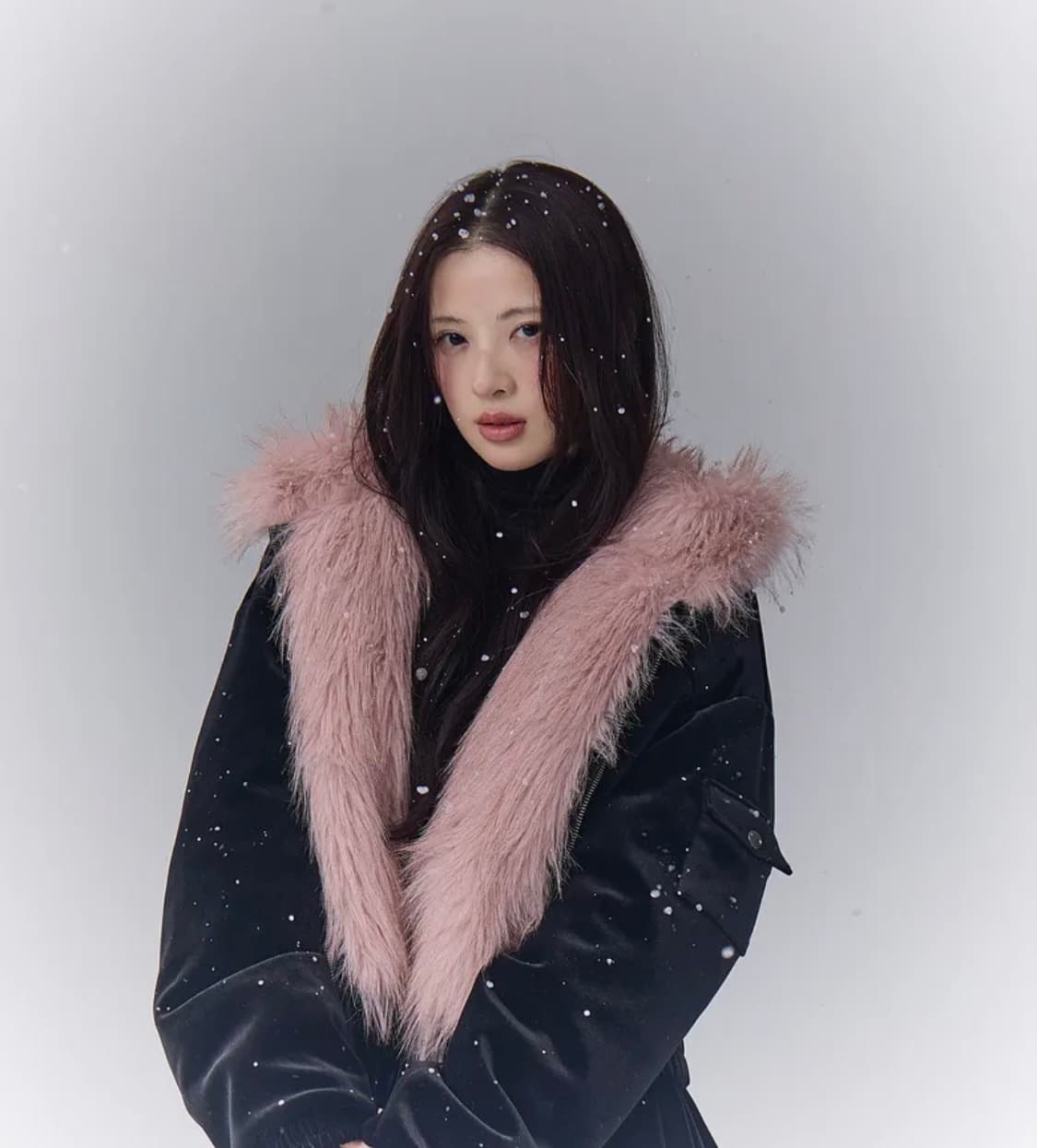 더티스 폭스 퍼 벨벳 패딩 상품이미지2