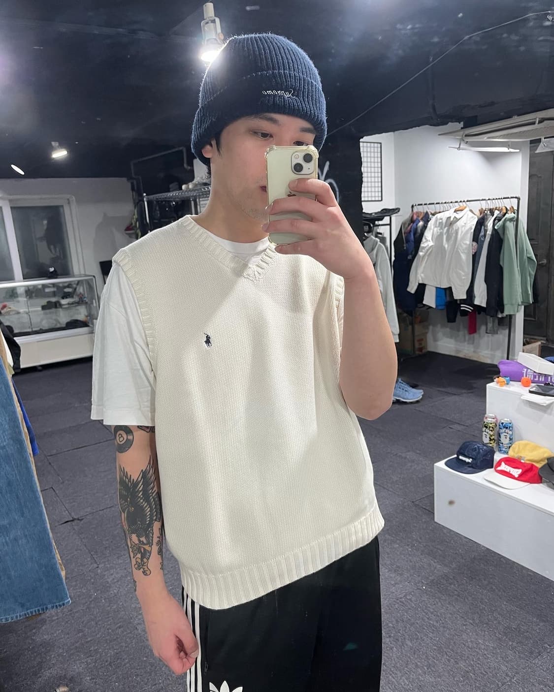 폴로 니트 조끼 상품이미지5
