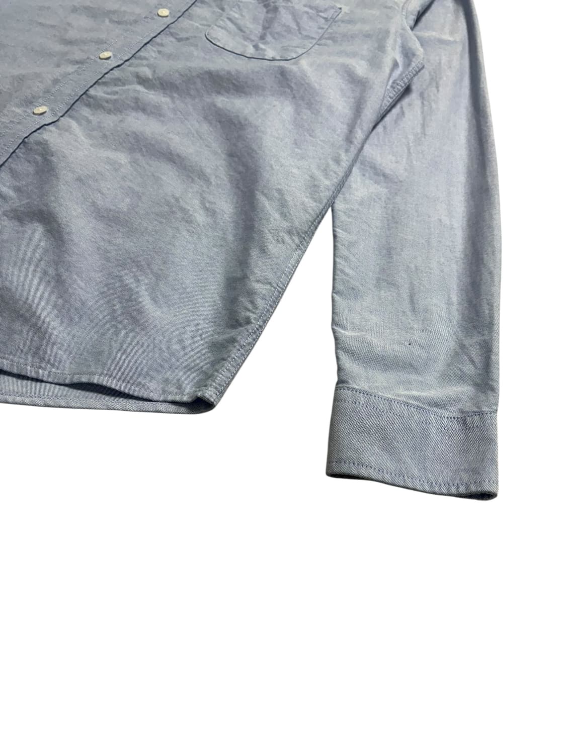 무신사 스탠다드 베이식 옥스포드 셔츠 스카이 블루 상품이미지4