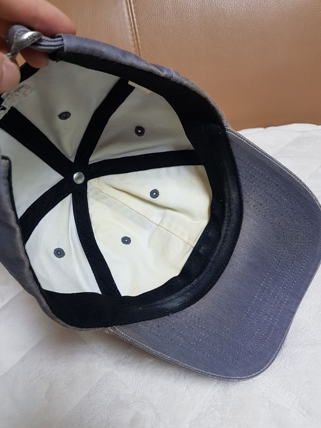 슈프림 피그먼트 S로고 캡 모자 볼캡 그레이 22FW 상품이미지6