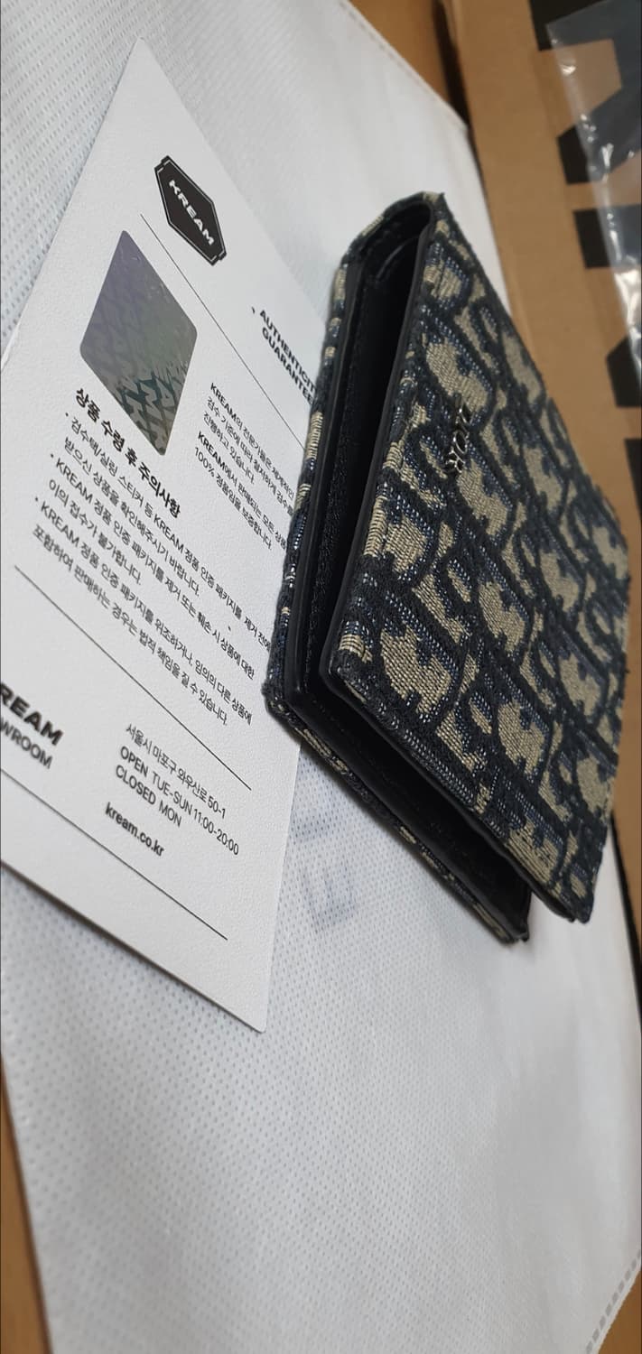 디올 오블리크 반지갑/지갑 새상품급 정품(감정O) 상품이미지6