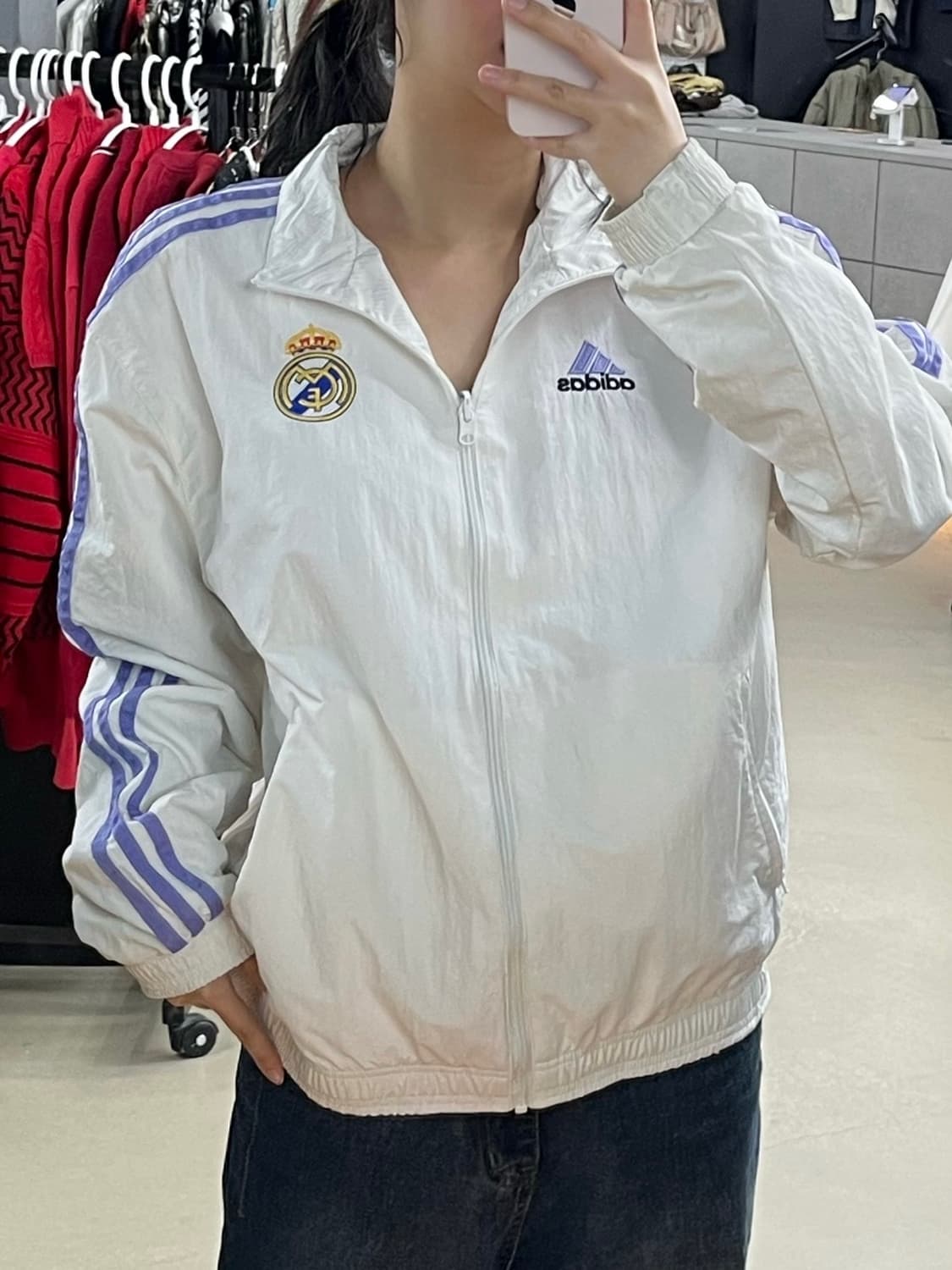 아디다스 레알마드리드 앤섬 리버시블 바람막이 상품이미지2