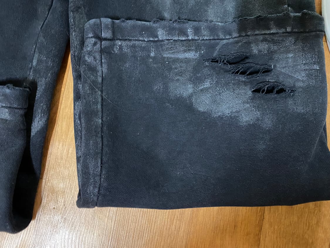 정가이하) 에모스탠스 클럽 6포켓 와이드 배기 코티드 스웻팬츠 1사이즈 상품이미지5