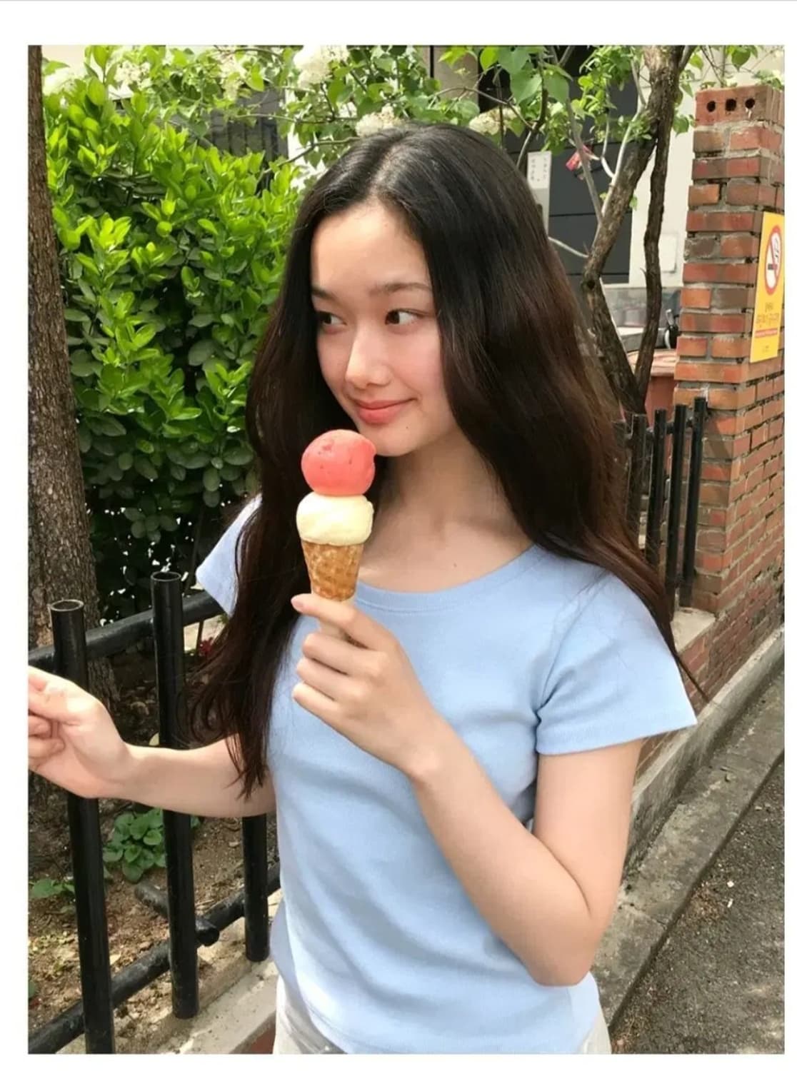 아카이브 제이투유 버킨 티셔츠(파우더 블루) 상품이미지1