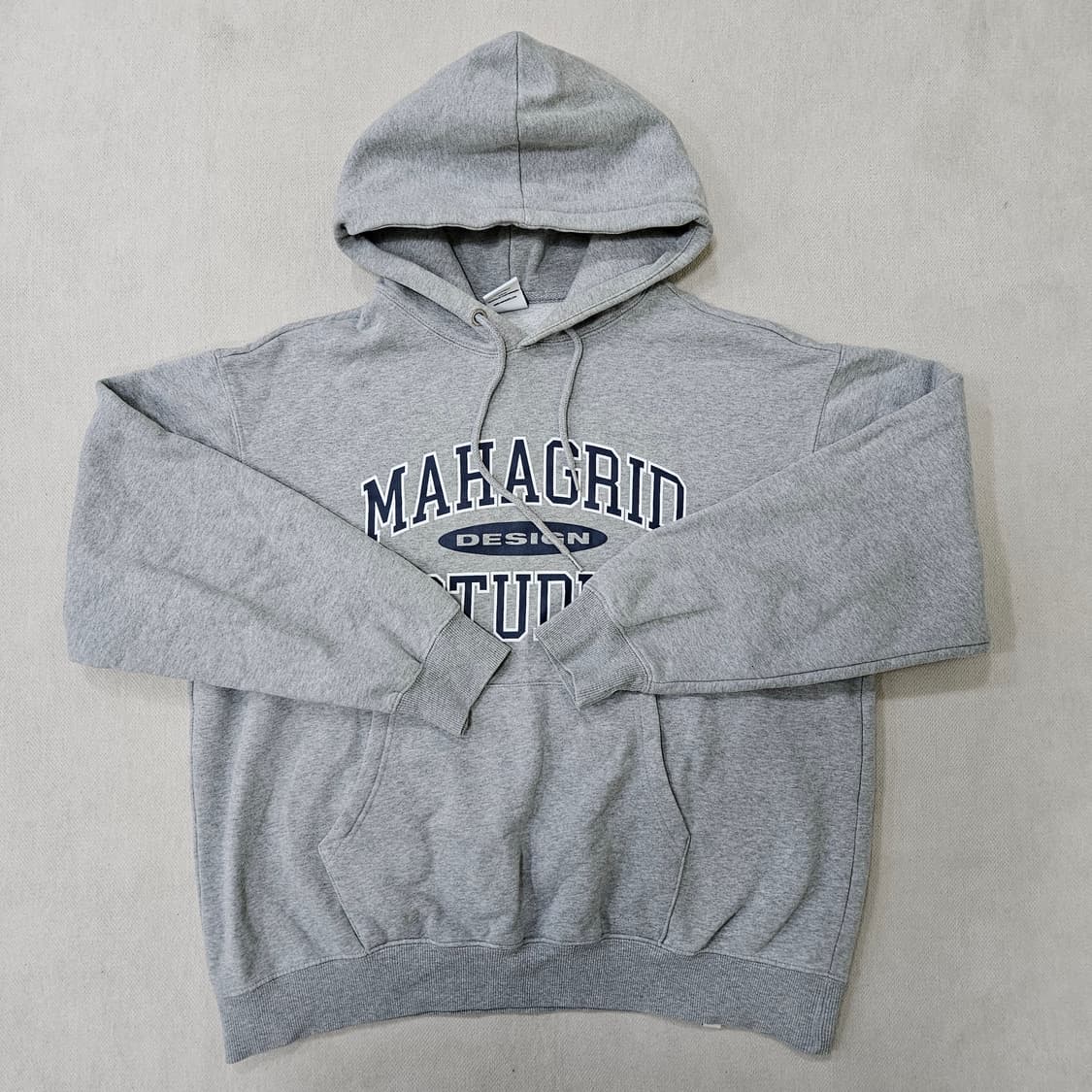M 마하그리드 로고 그레이 후드티 0311Y 상품이미지1