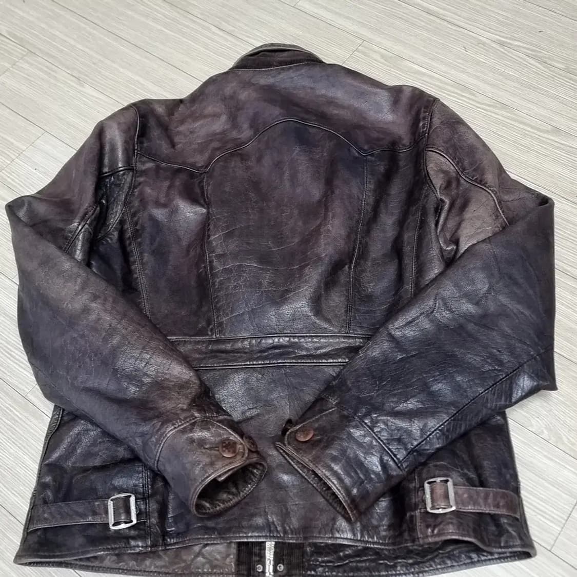 일본제 제너럴스텐다스 50년대 복각 스포츠 소가죽자켓(95) 상품이미지5