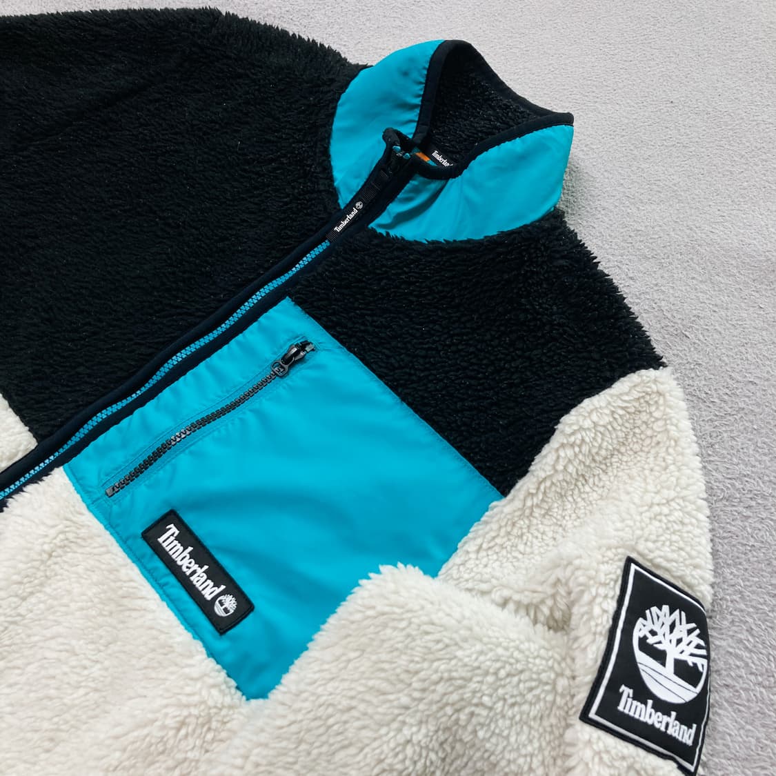 Timberland 팀버랜드 배색 컬러블록 양털 후리스 상품이미지2