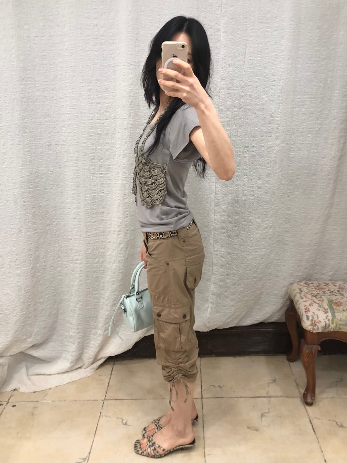 Crochet halter top 상품이미지3