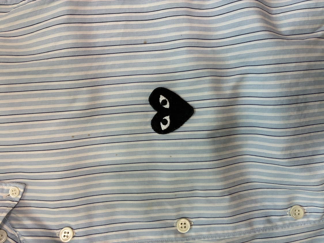 [정품] PLAY Comme des Garçons 스트라이프 셔츠 AD2 상품이미지6
