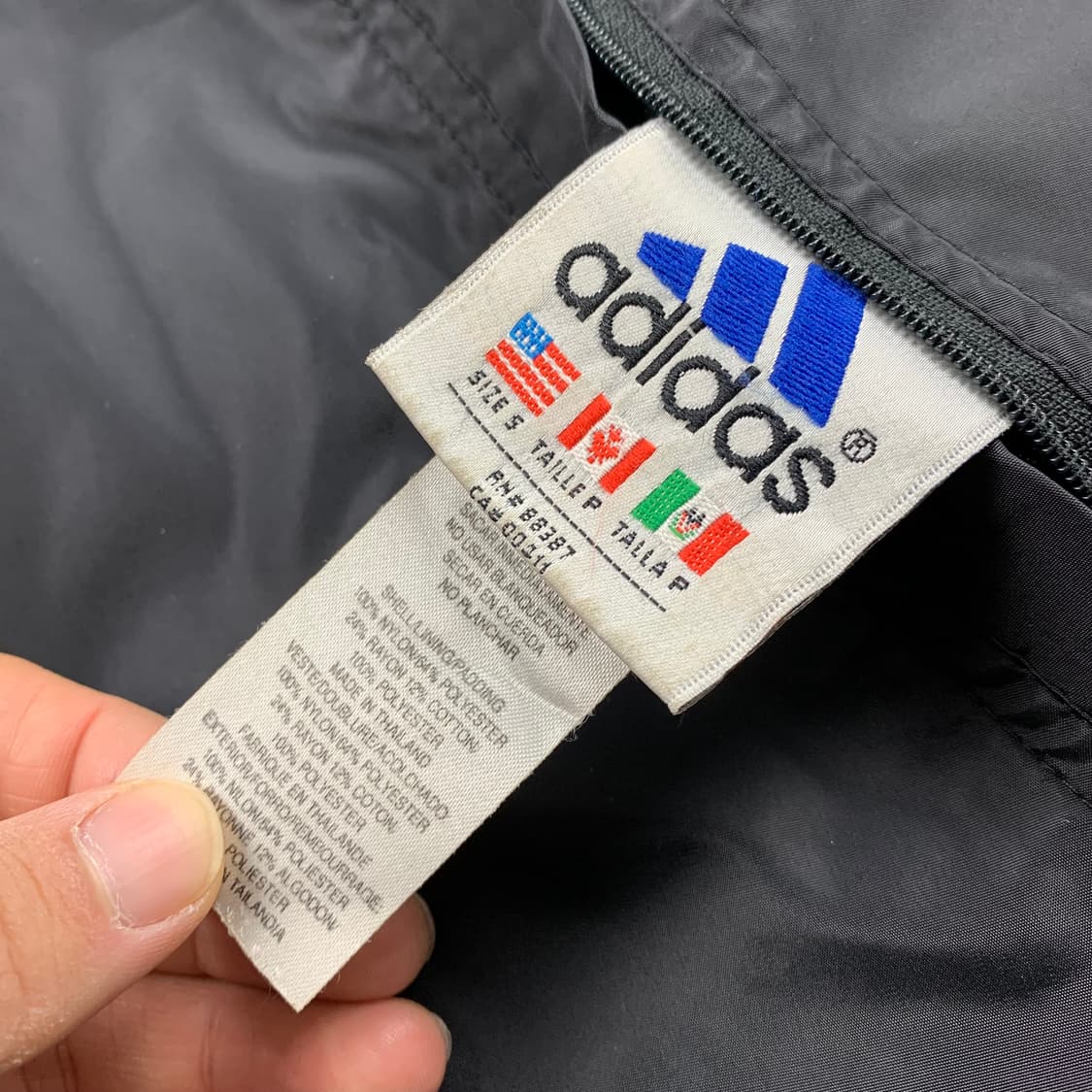 90s 아디다스 올드스쿨 퍼포먼스 빅로고 리버시블 후드 점퍼 상품이미지10