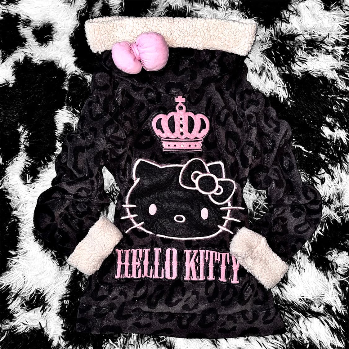 HELLO KITTY 네코미미 레오파드 셋업 상품이미지2