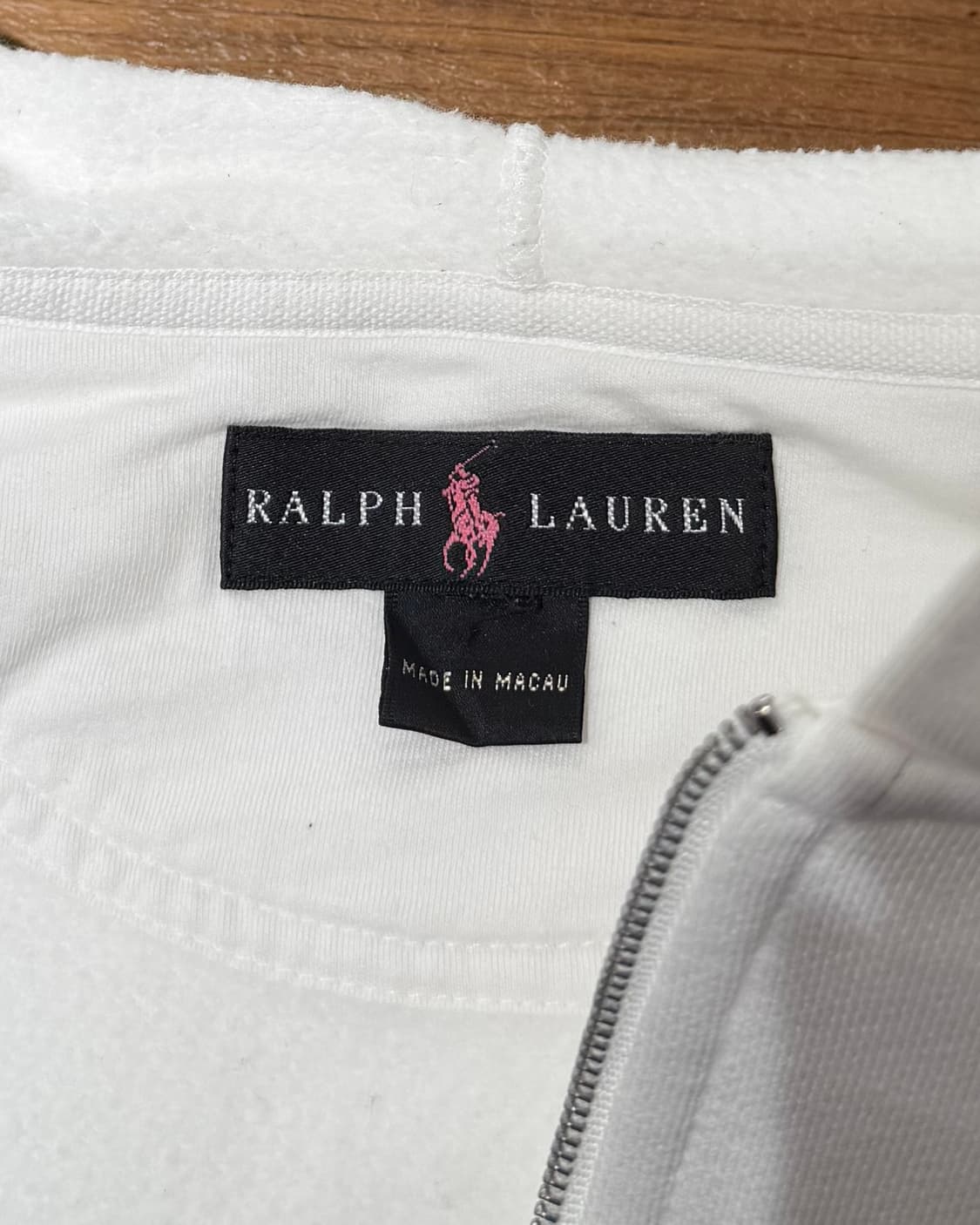 랄프로렌 화이트 핑크포니 백 프린팅 후드집업 상품이미지7