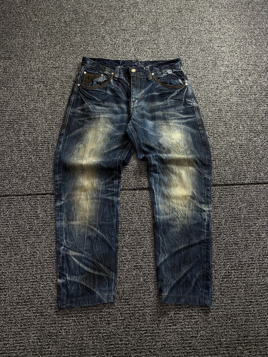 에비수 시그니처 와이드 데저트 워싱데님 팬츠 1680 상품이미지2