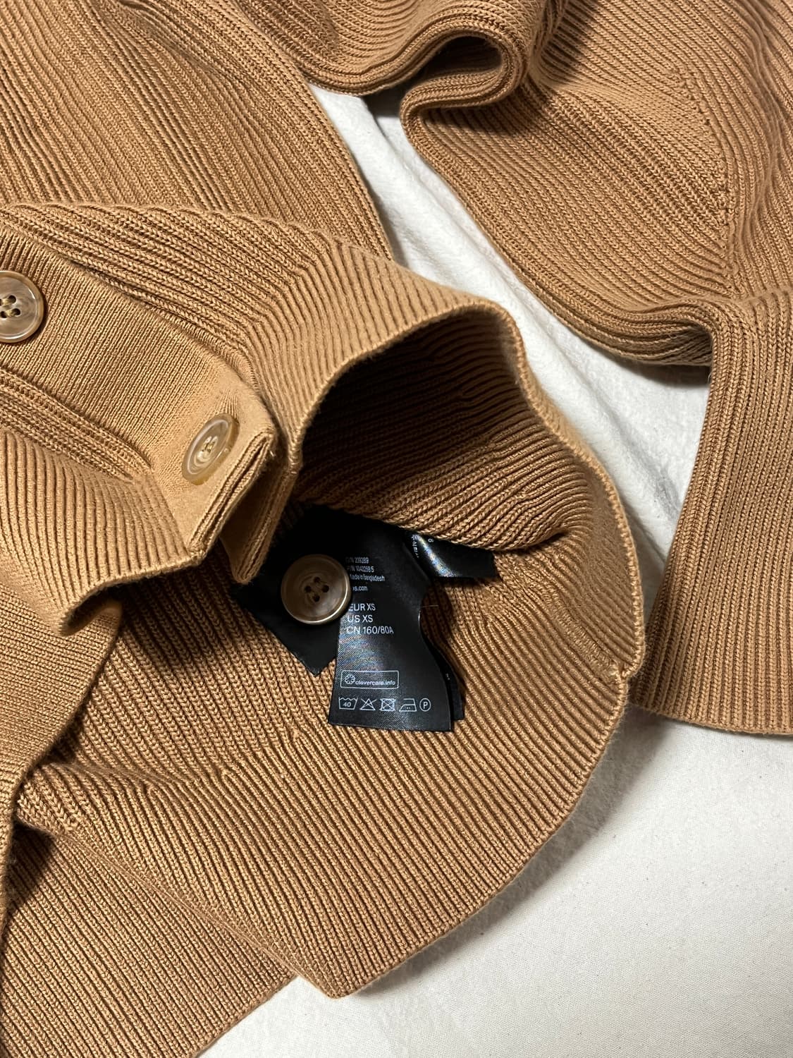 Cos 코스 리브드 니트 가디건 상품이미지4