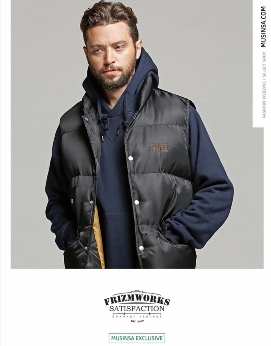 프리즘웍스 x uss2 콜라보 패딩조끼 상품이미지7