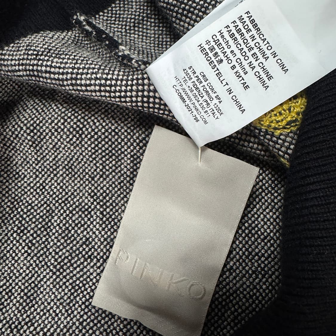 핑코 PINKO 그래피티 로고 자카드 가디건 상품이미지6