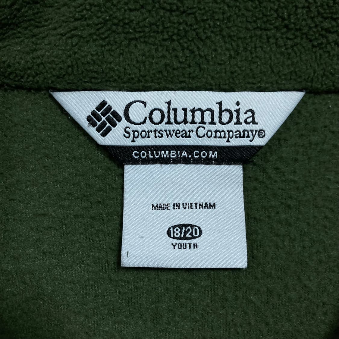 컬럼비아 스몰 로고 카키 플리스 자켓 상품이미지3