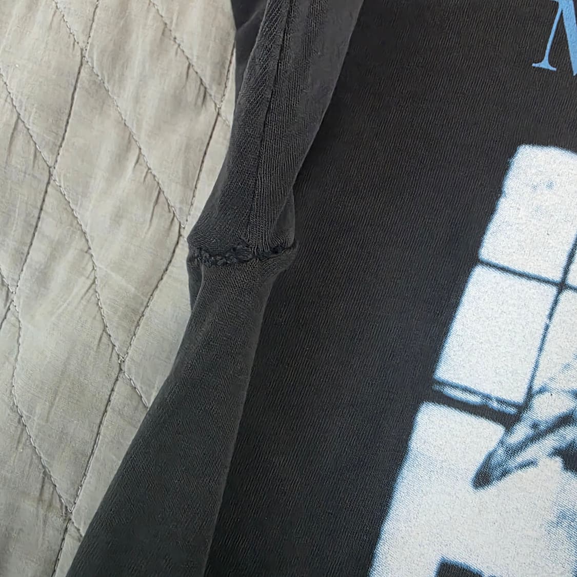 [L] 90s REPAIRED 마릴린맨슨 안티크라이스트 빈티지 밴드티 상품이미지6