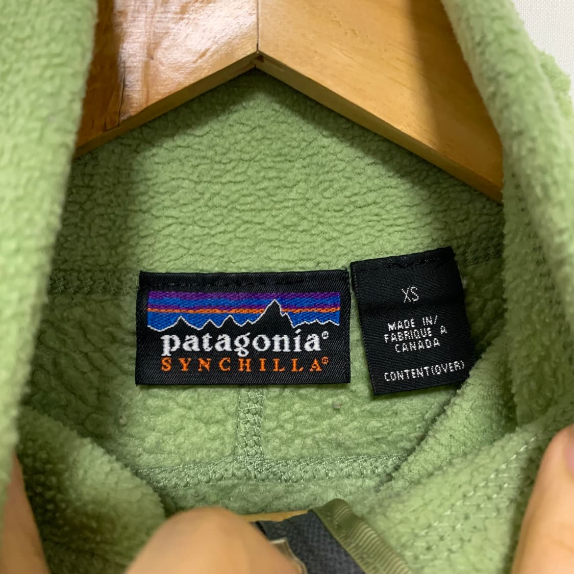 파타고니아 신칠라 라임 플리스 집업 자켓 남 XS 남녀공용 빈티지 상품이미지4